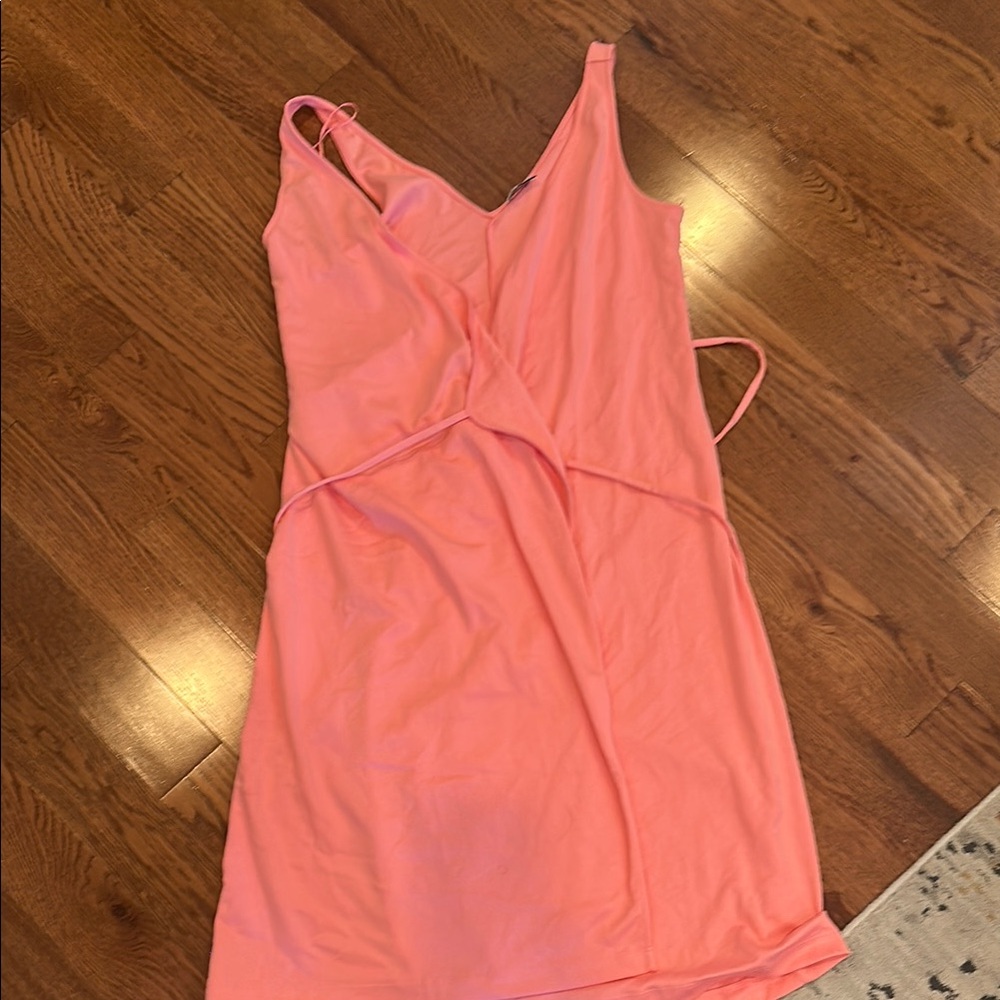 Women's Pink Wrap Dress